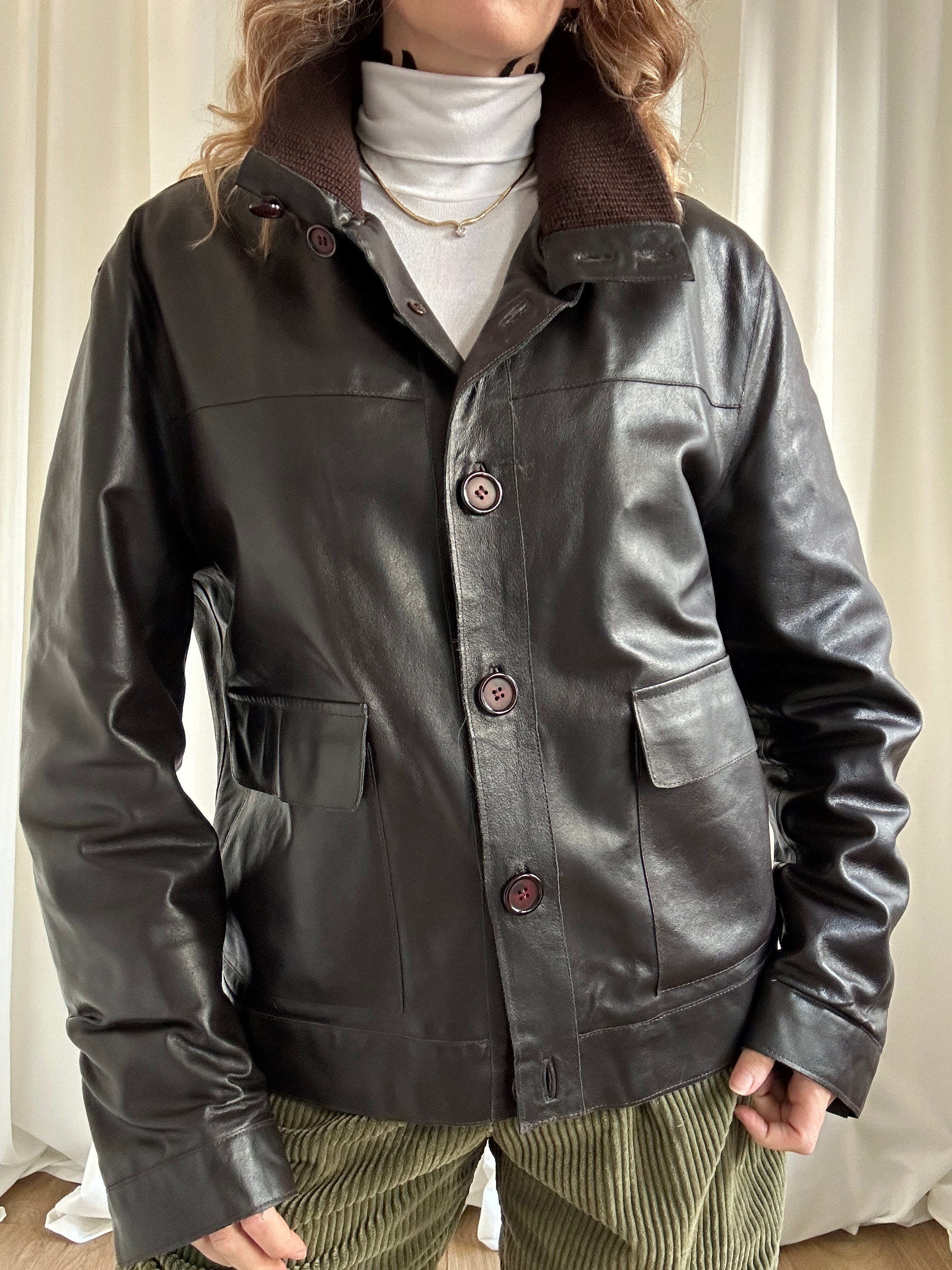 Chocofondente Leather Jacket
