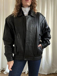 Pierre Cardin Black Leather Jacket