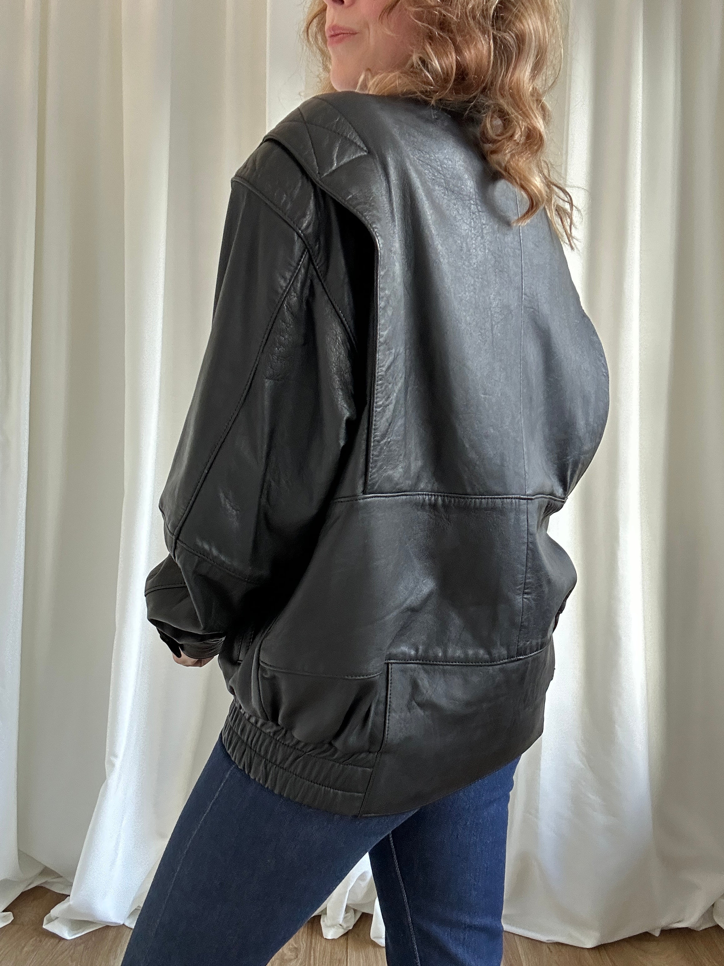 Pierre Cardin Black Leather Jacket