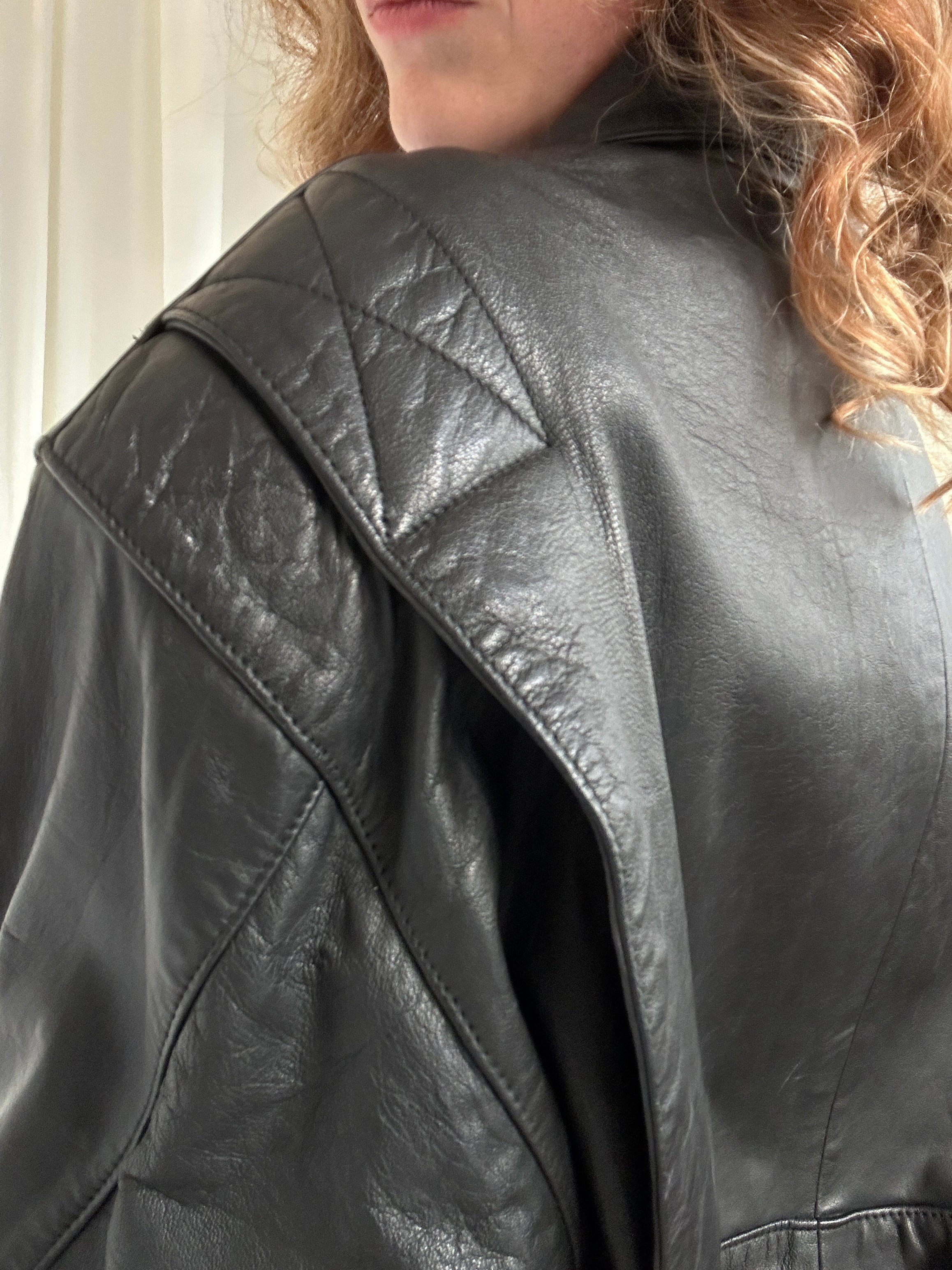 Pierre Cardin Black Leather Jacket