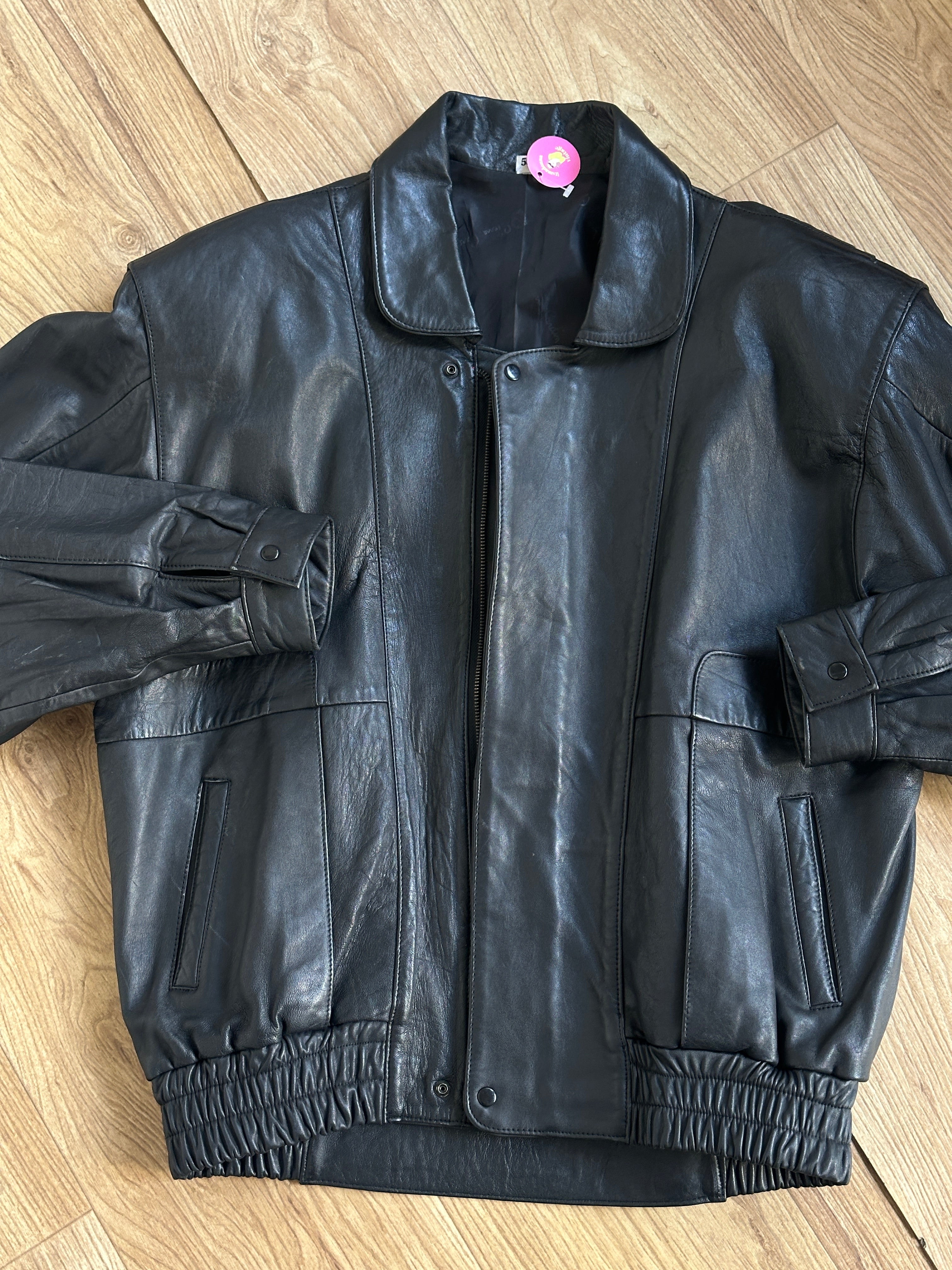 Pierre Cardin Black Leather Jacket