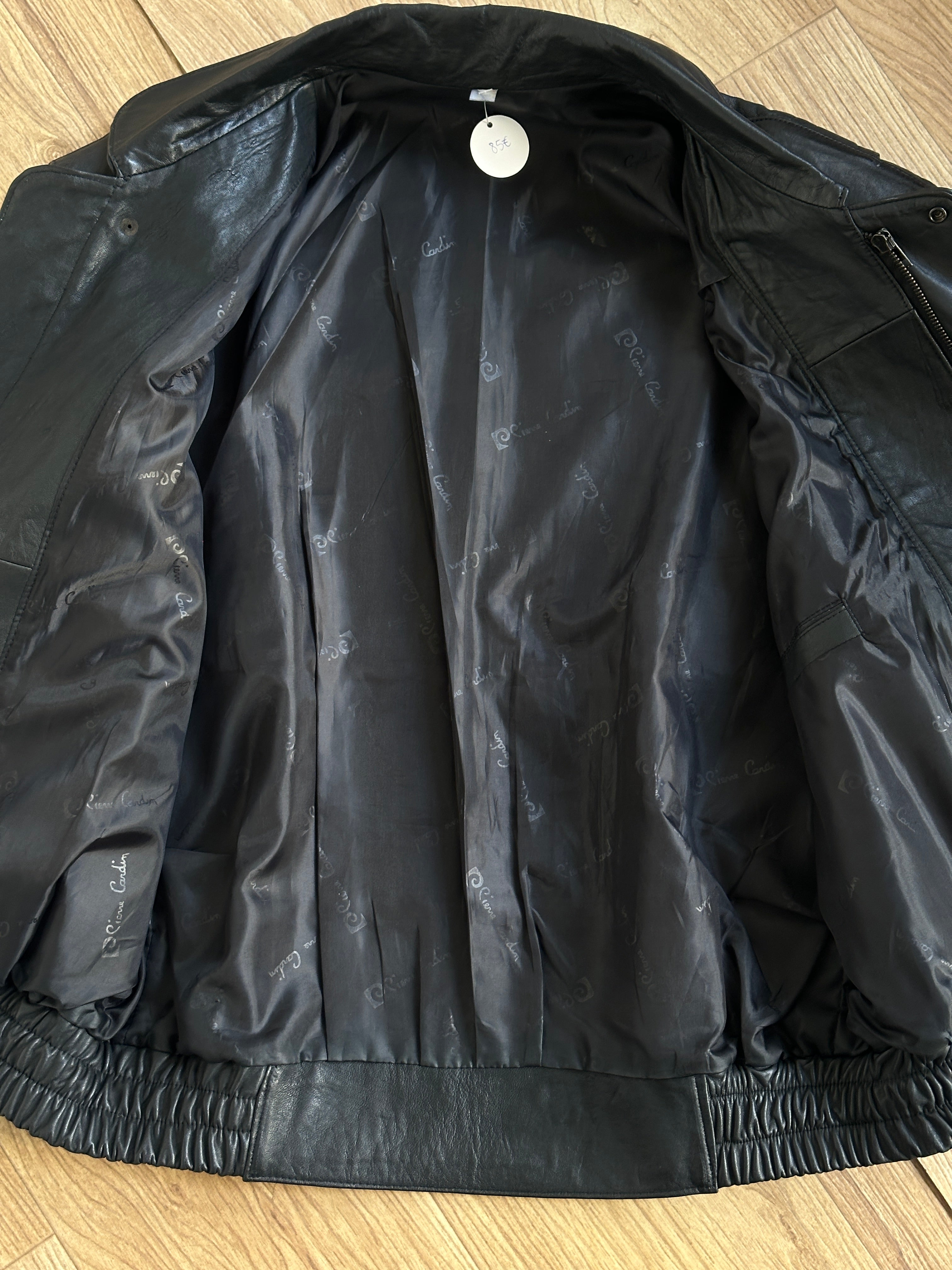 Pierre Cardin Black Leather Jacket
