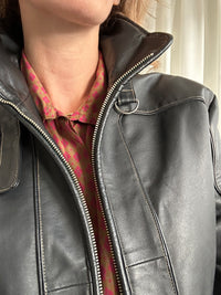 Impuntata Leather Jacket