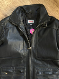 Impuntata Leather Jacket