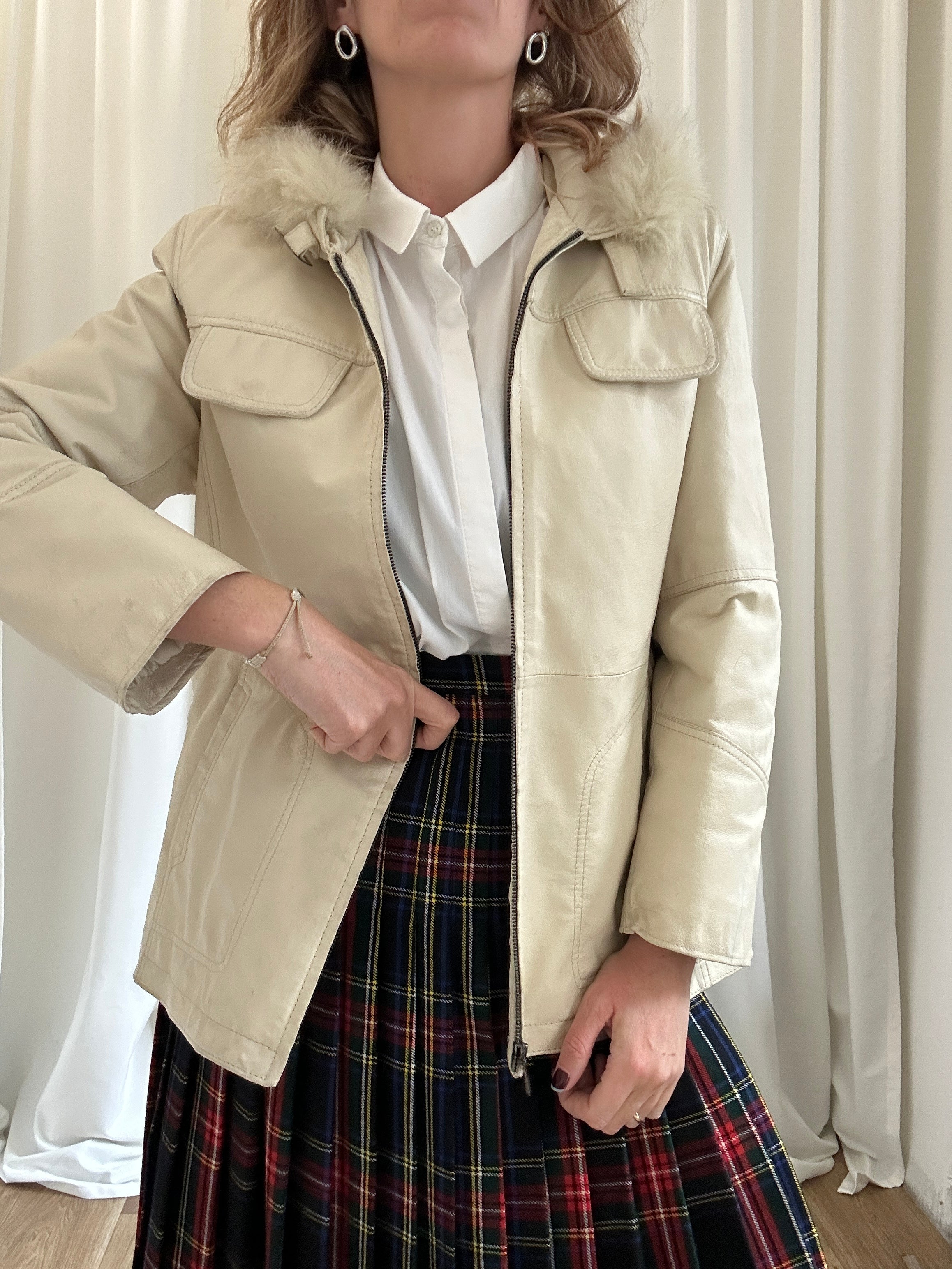 Milk Leather Jacket