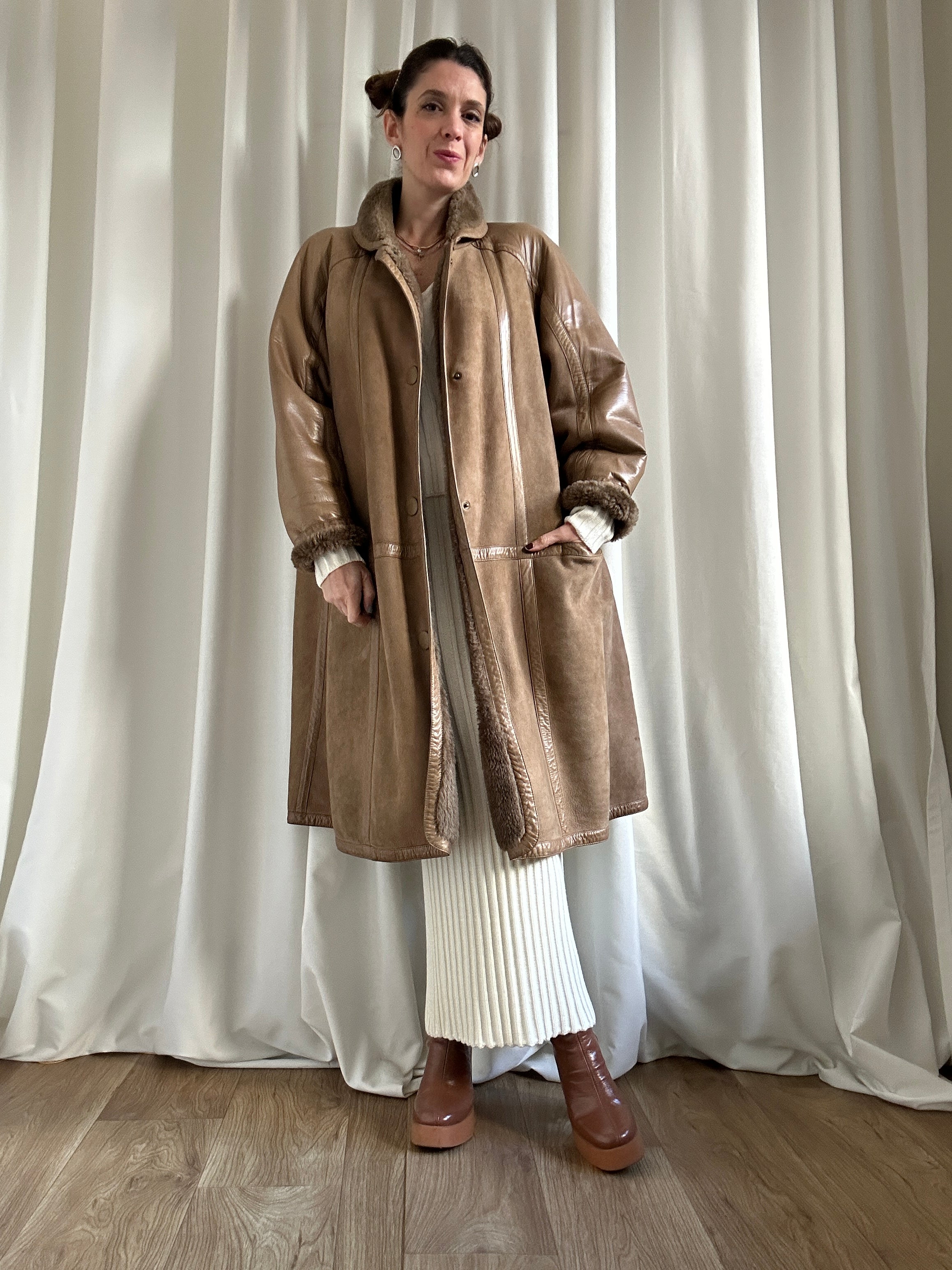 Nocciola Shearling Montone