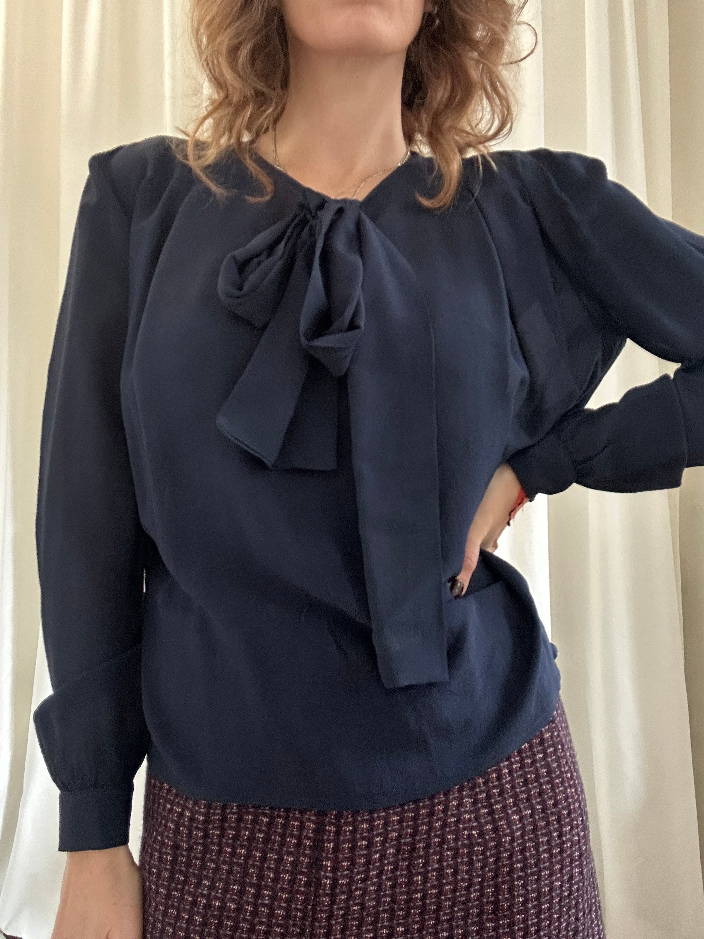 FioccoBlue silk Shirt