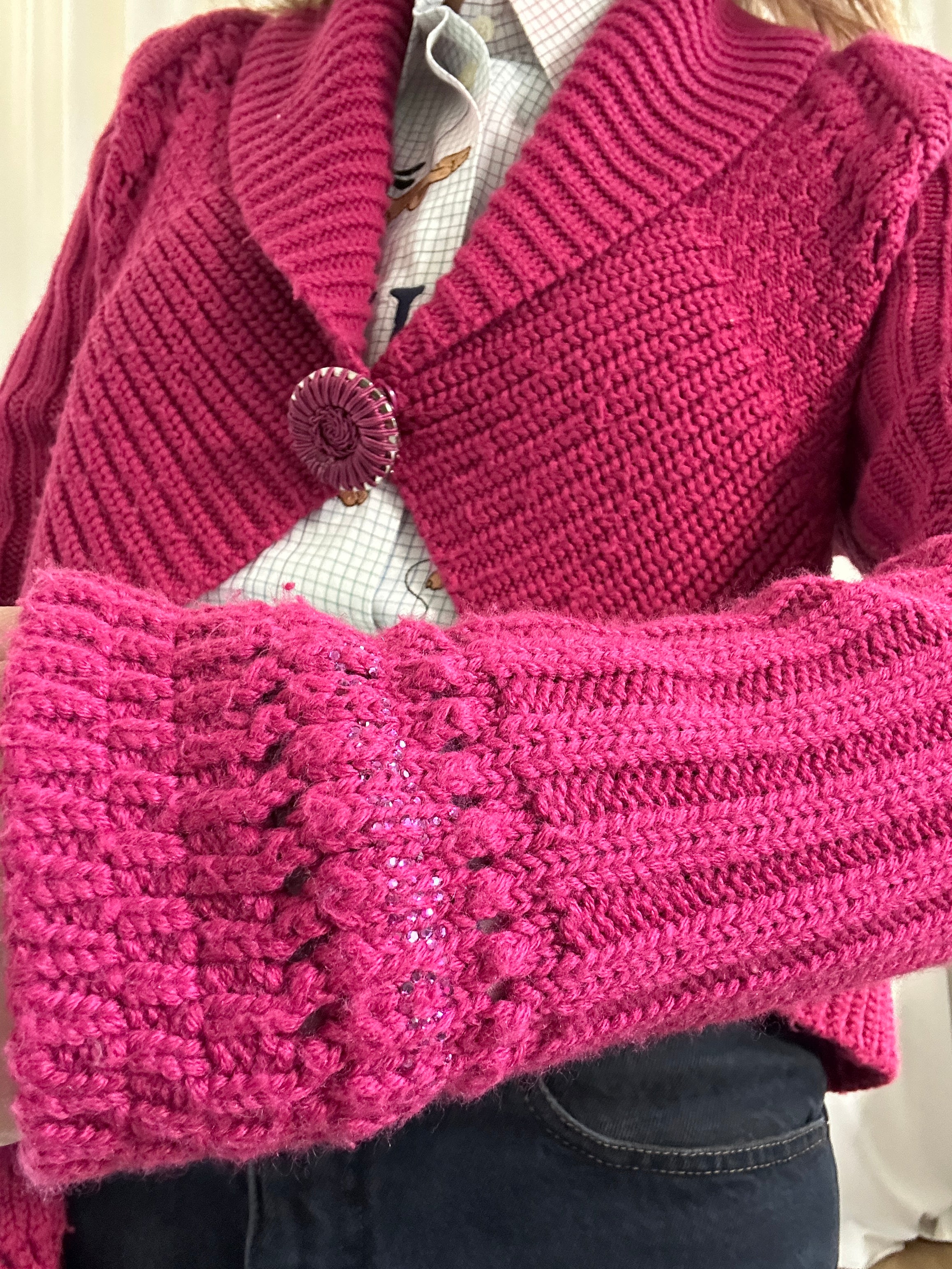 Rocco Barocco Fucsia Sweater