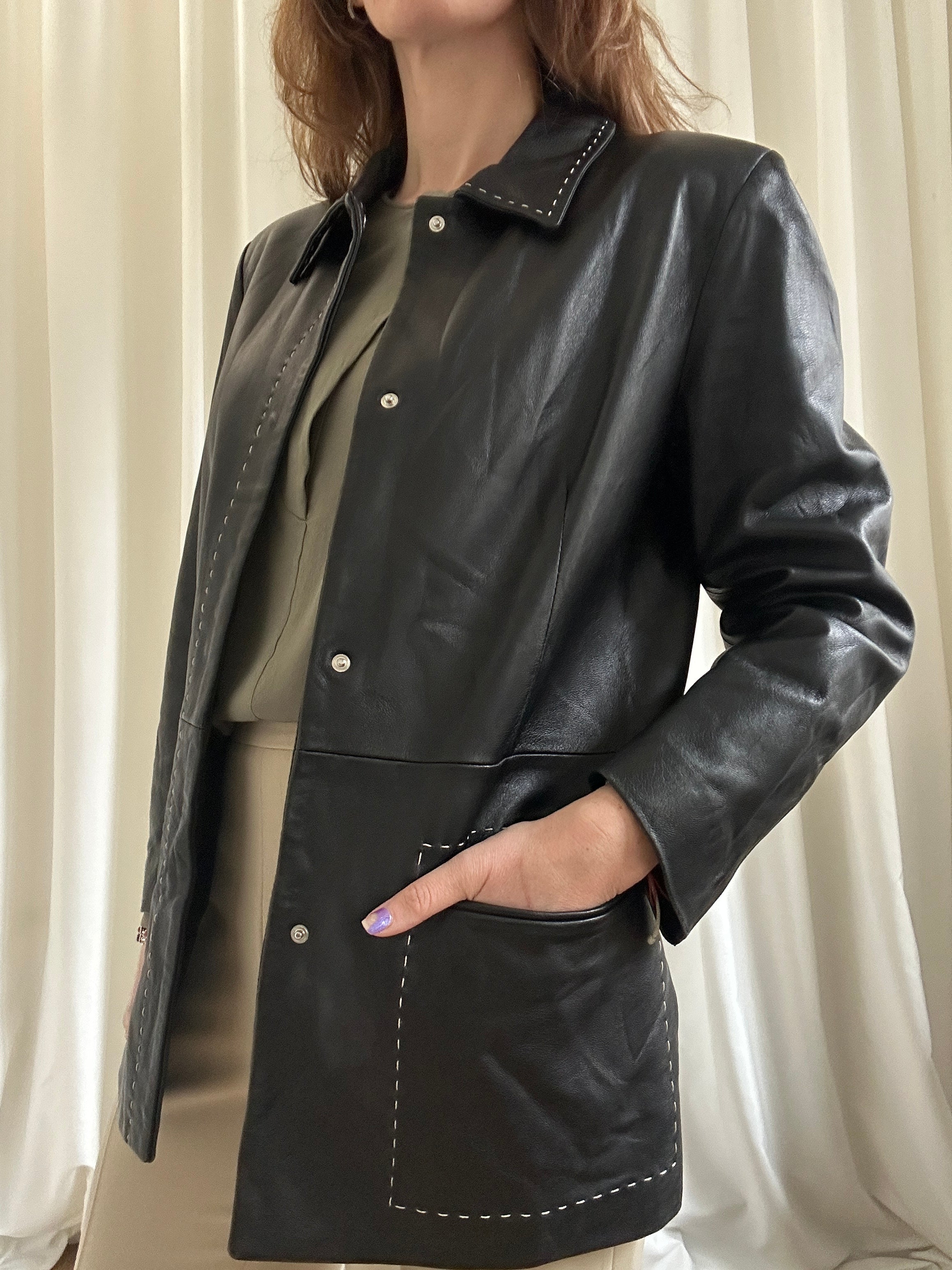BiancosuNero Leather Jacket