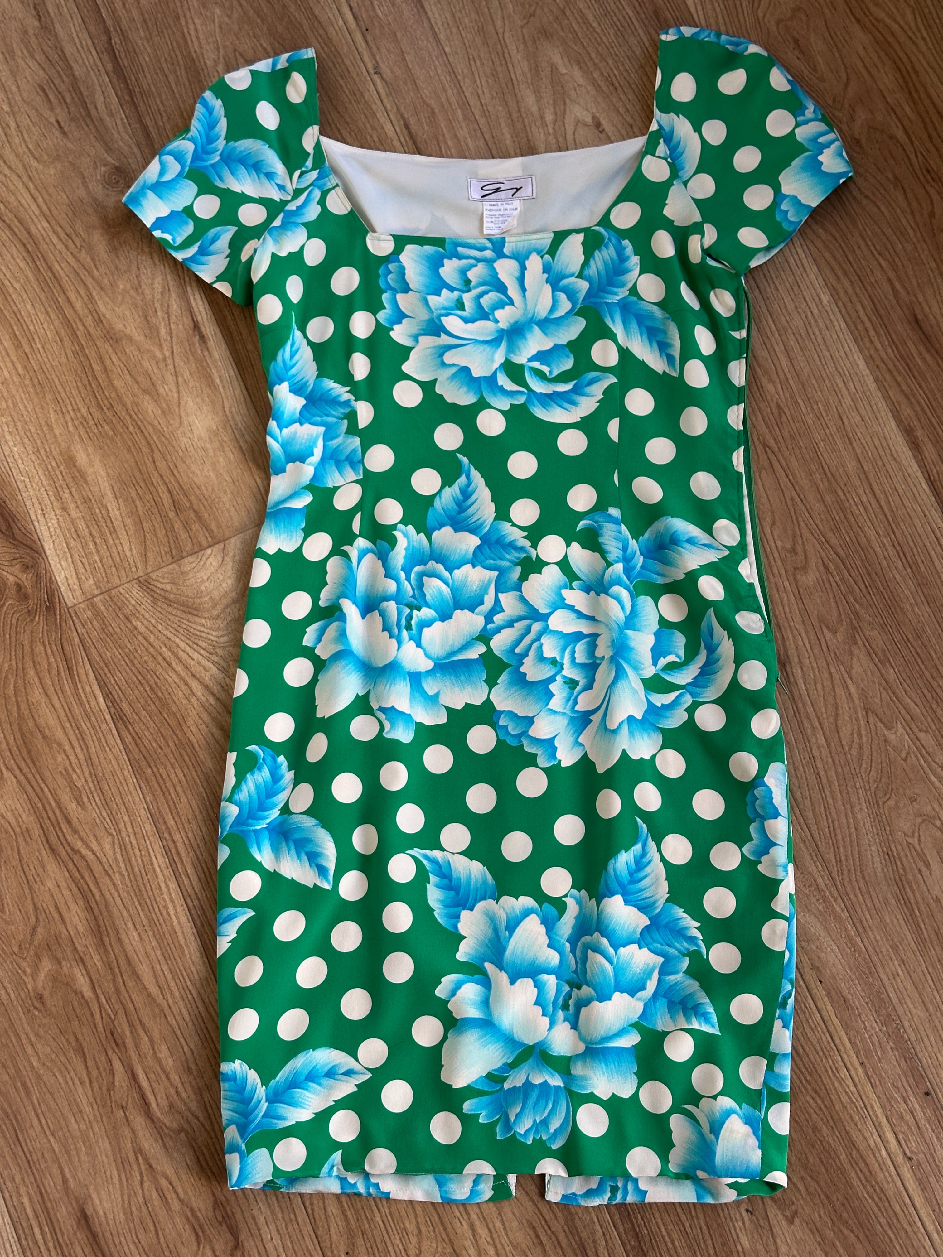 Genny fioreblu silk dress
