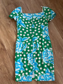 Genny fioreblu silk dress
