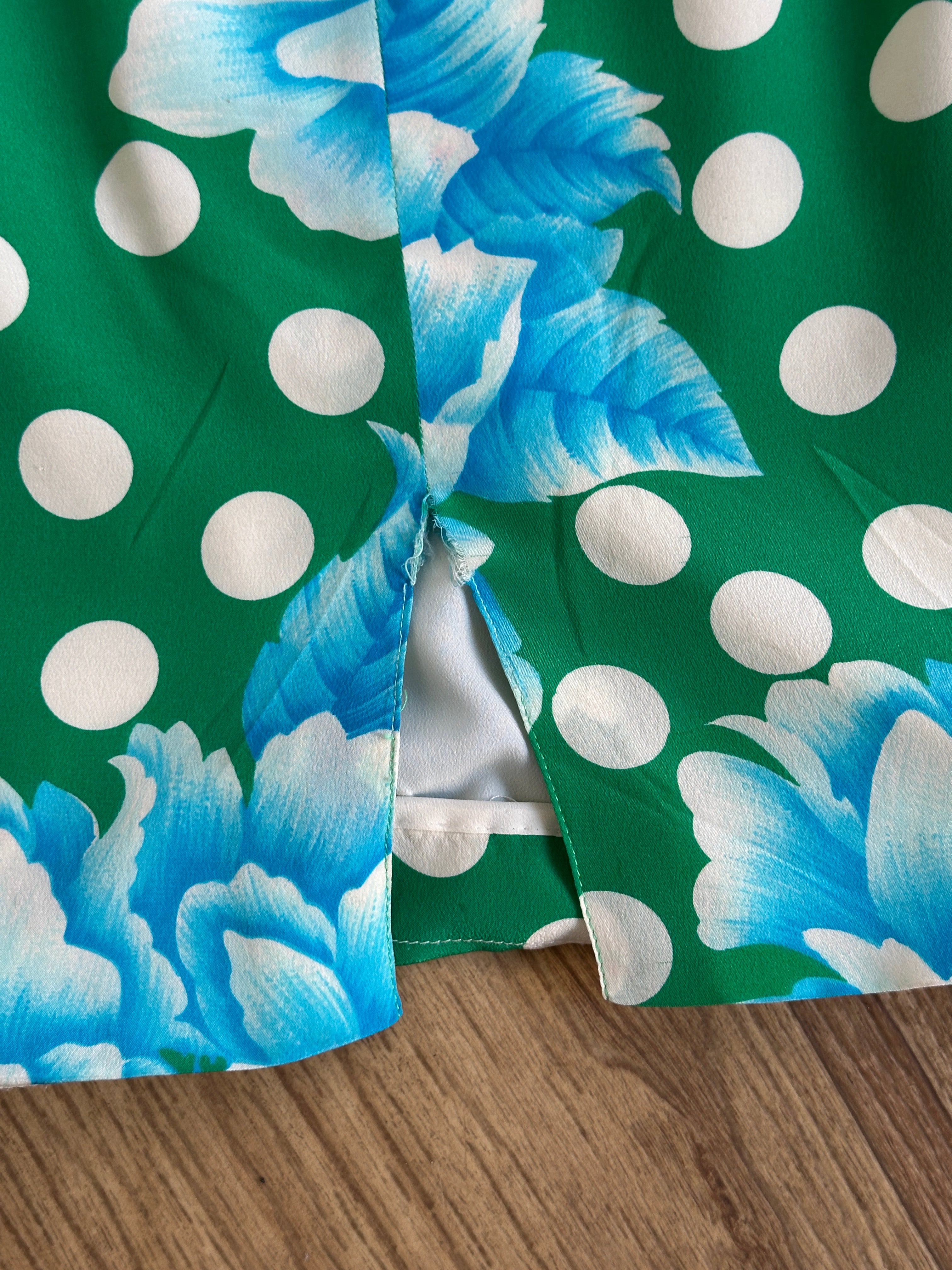 Genny fioreblu silk dress