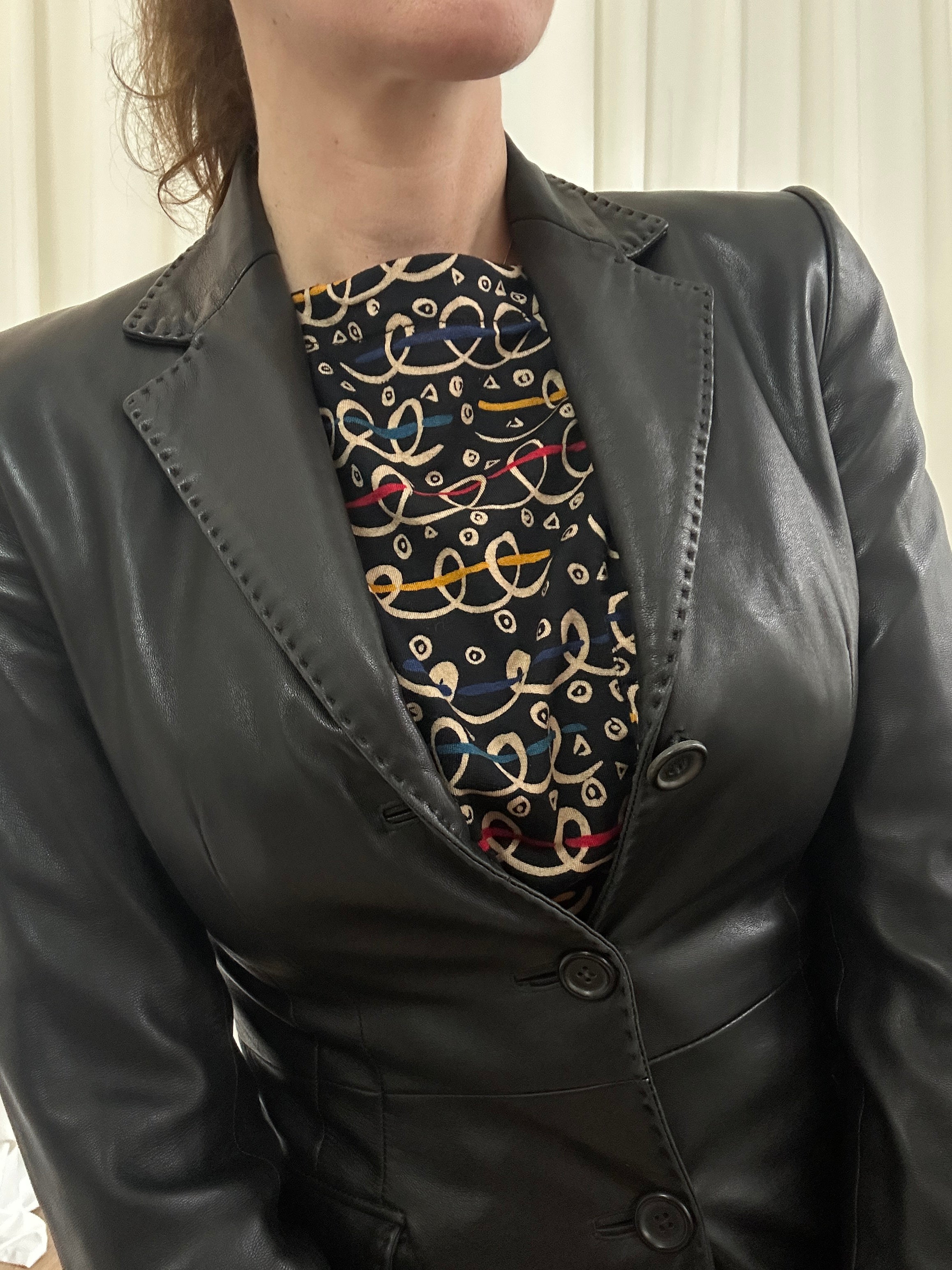 Impuntura Leather jacket