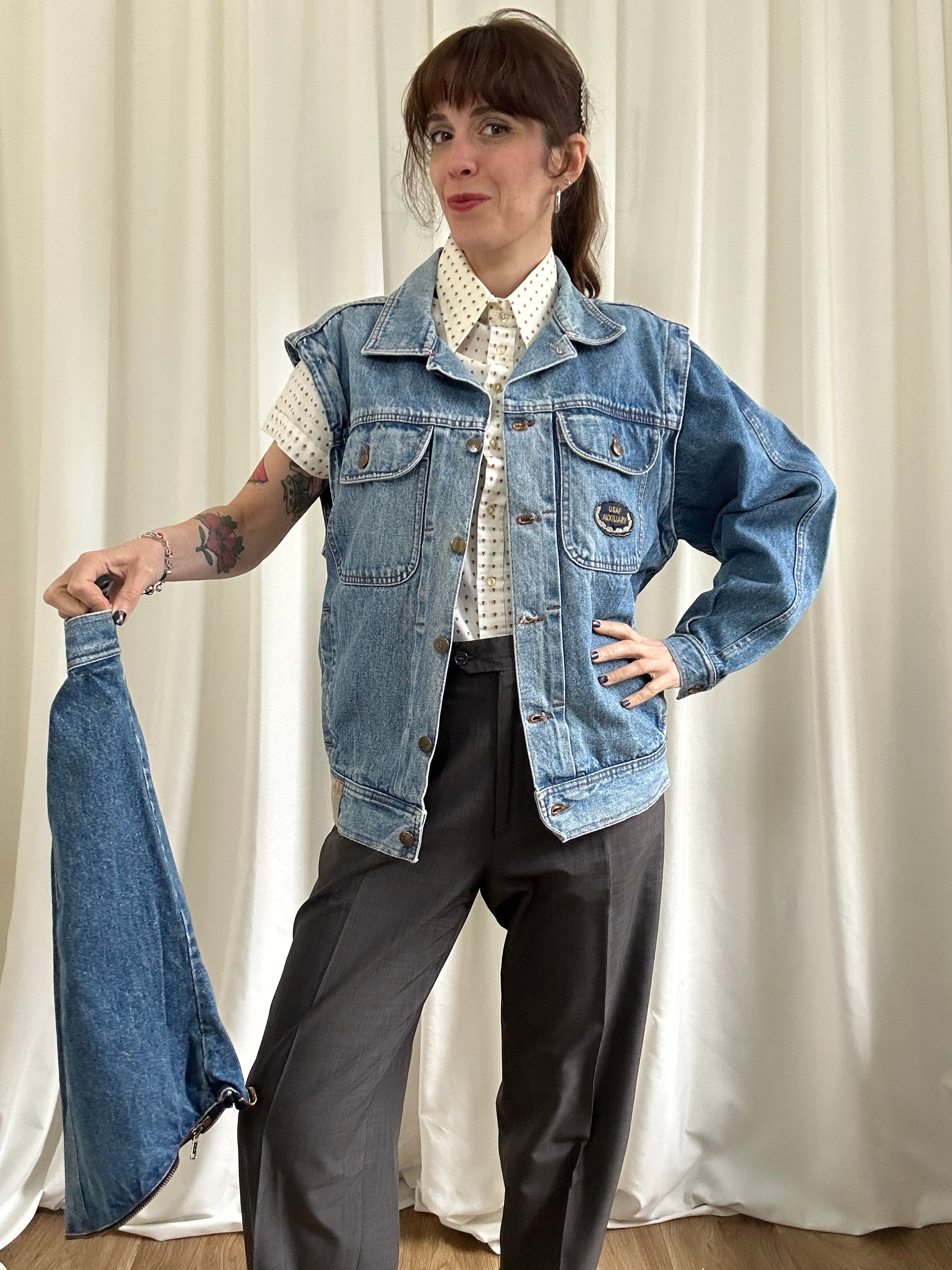 Jeans giacca gilè