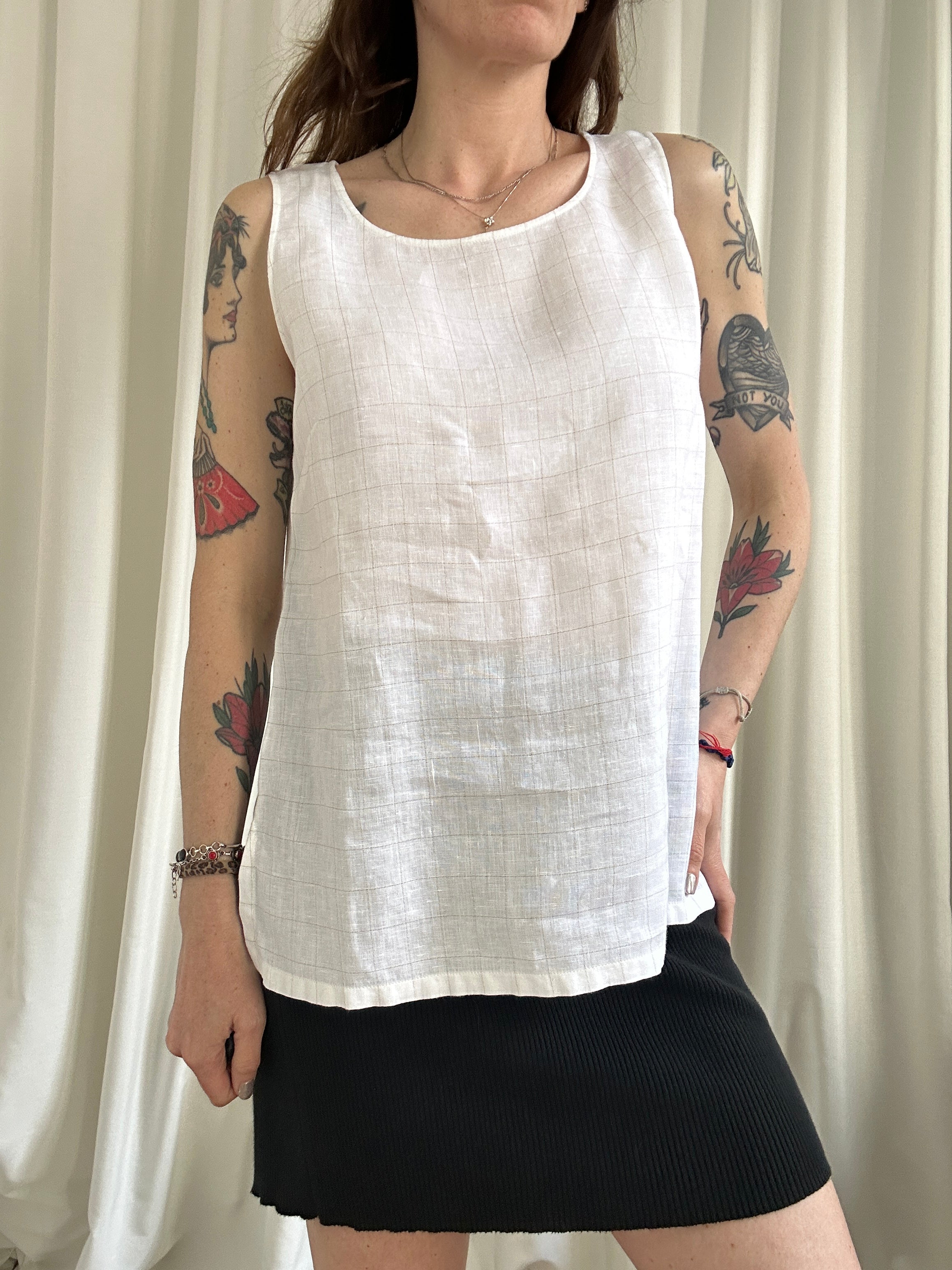 Top Lino quadratino