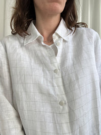 Camicia Lino quadratino