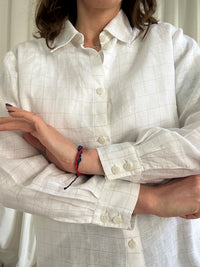 Camicia Lino quadratino