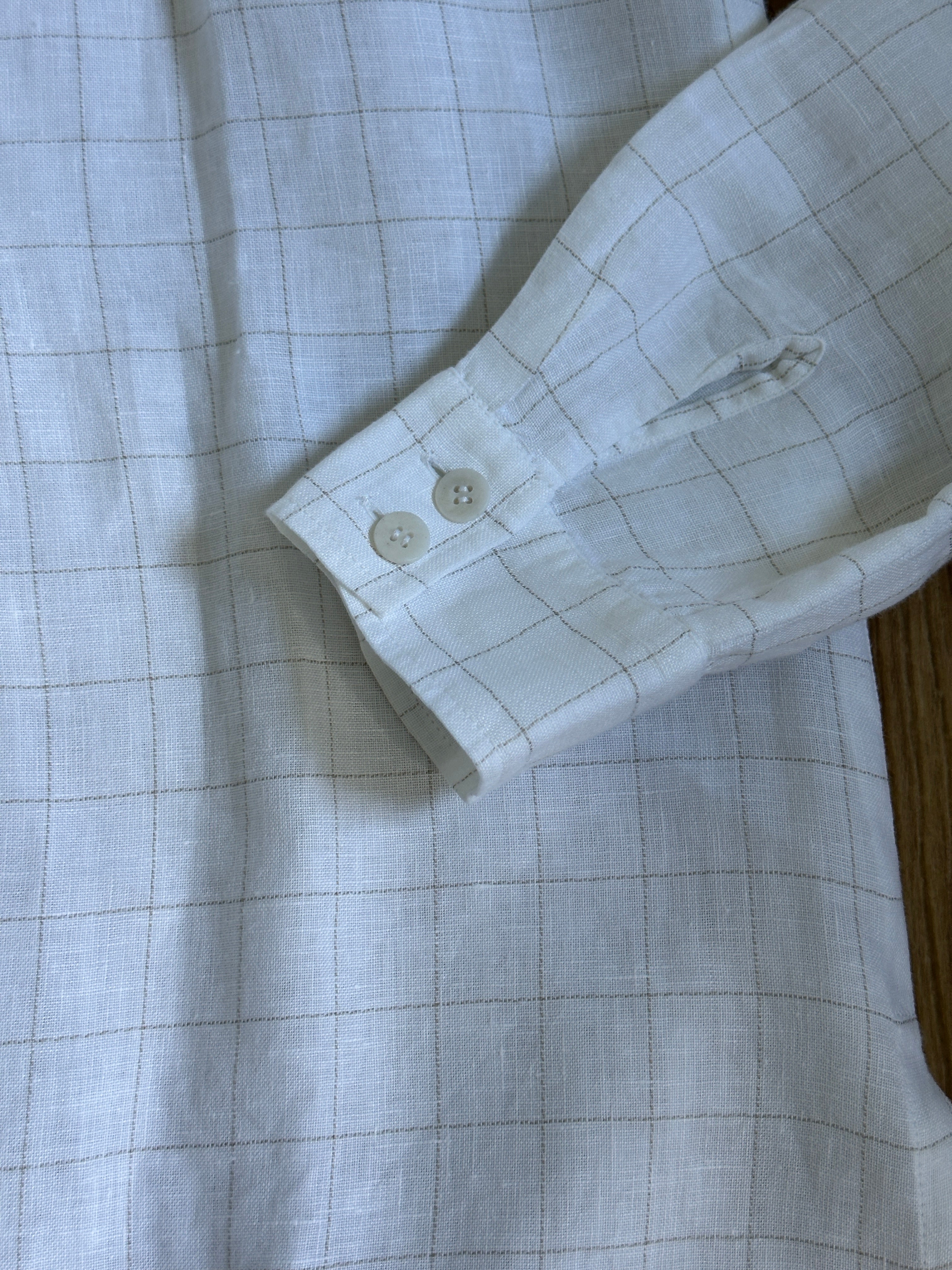 Camicia Lino quadratino