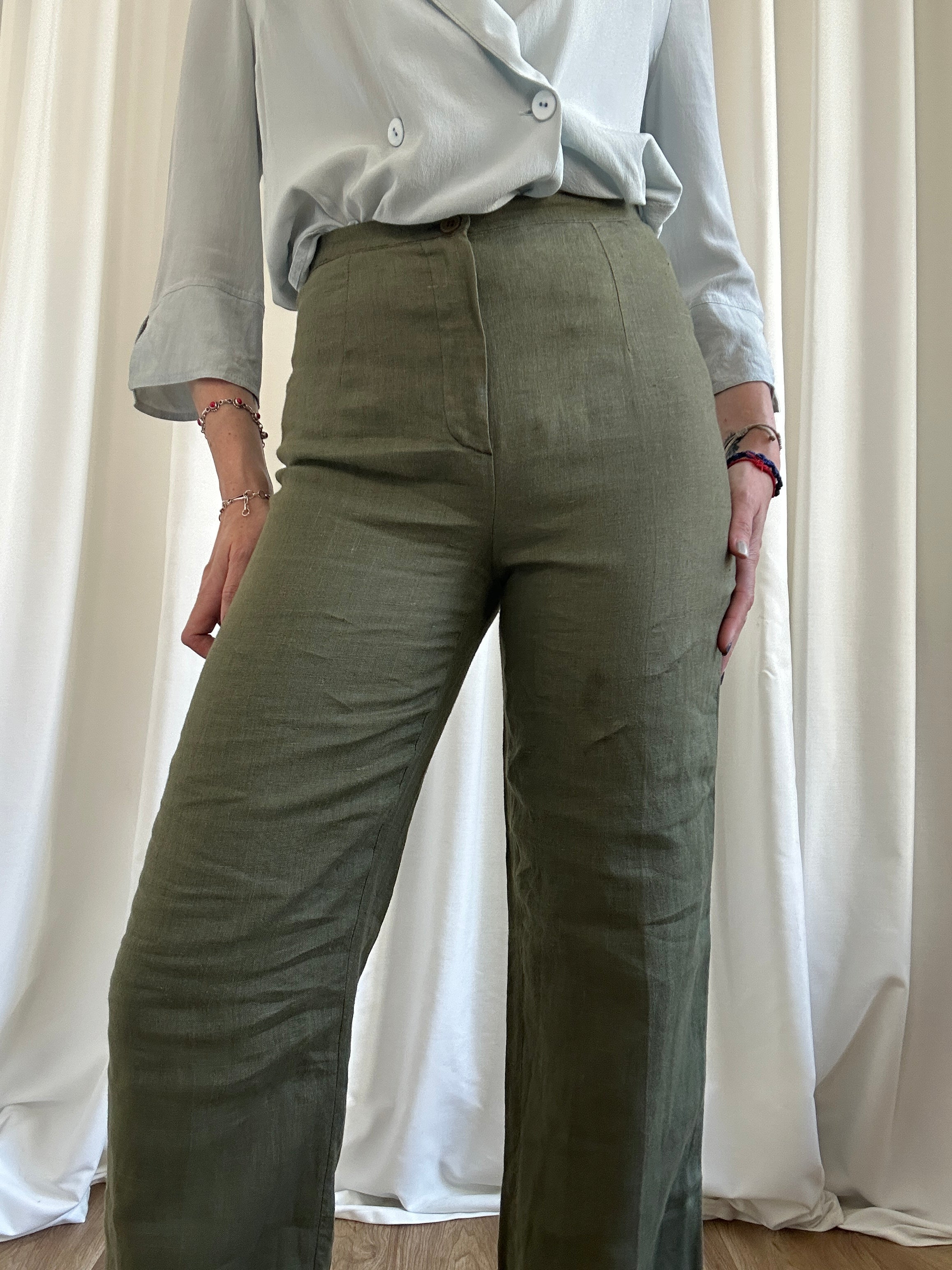 Lino verdino pants
