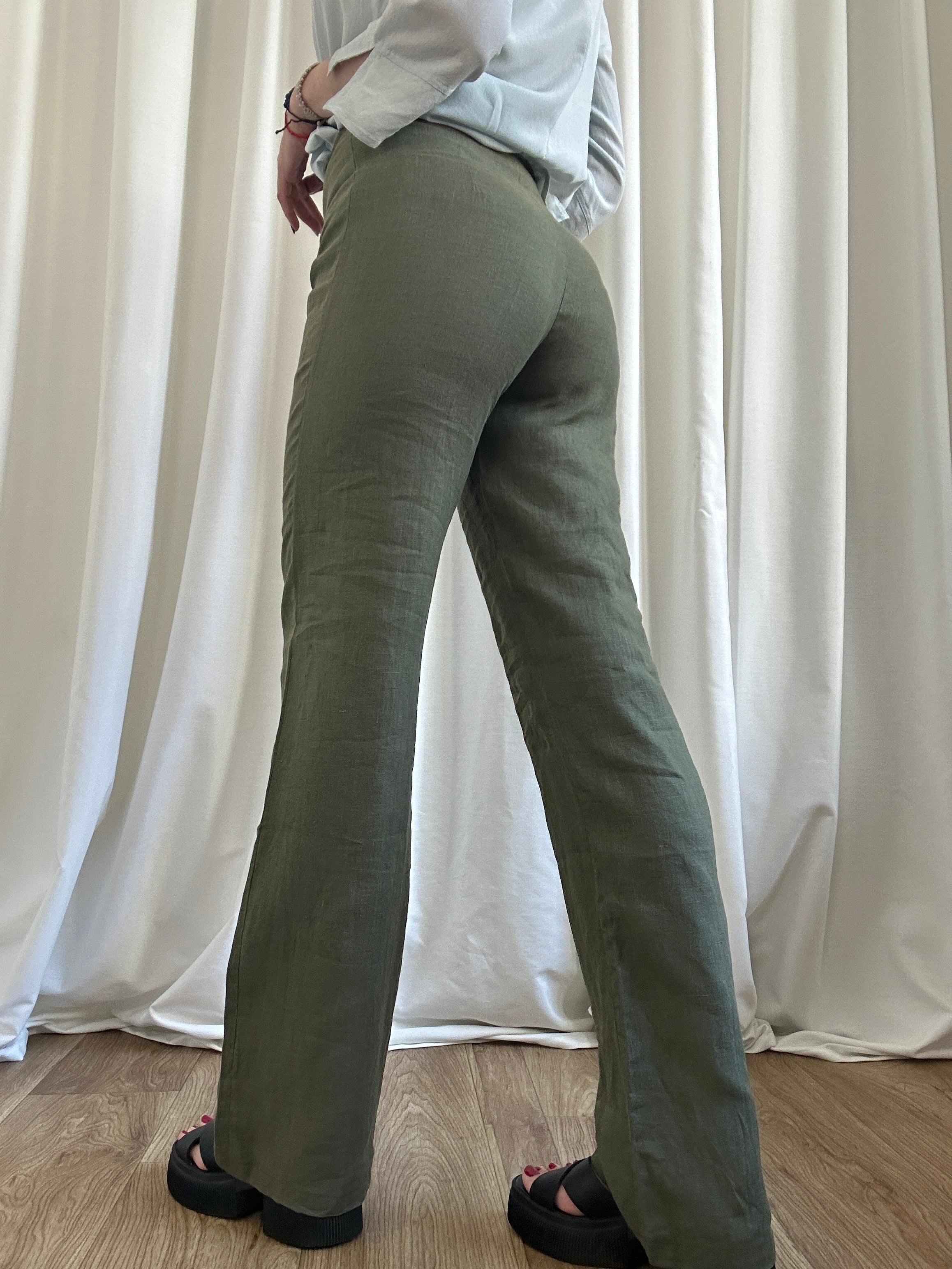 Lino verdino pants
