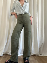 Lino verdino pants