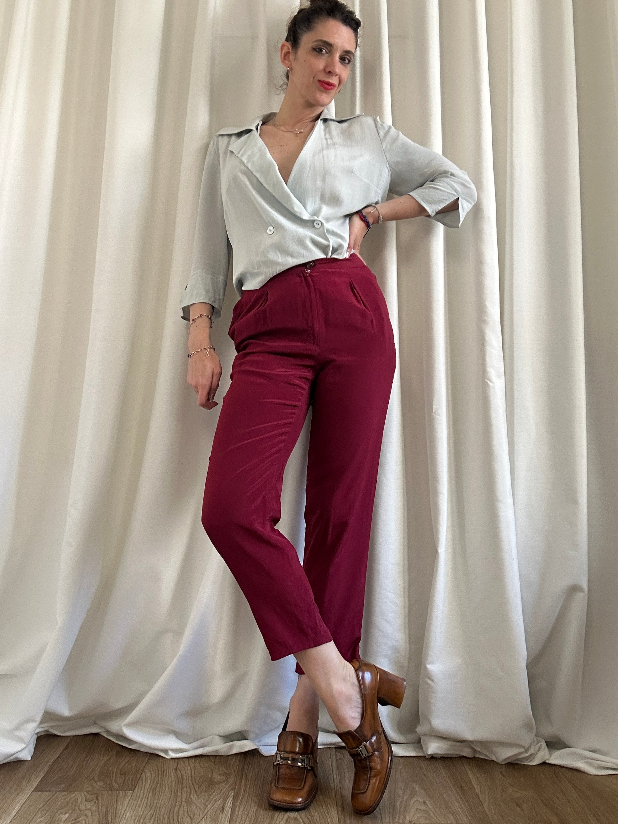 Seta red pants