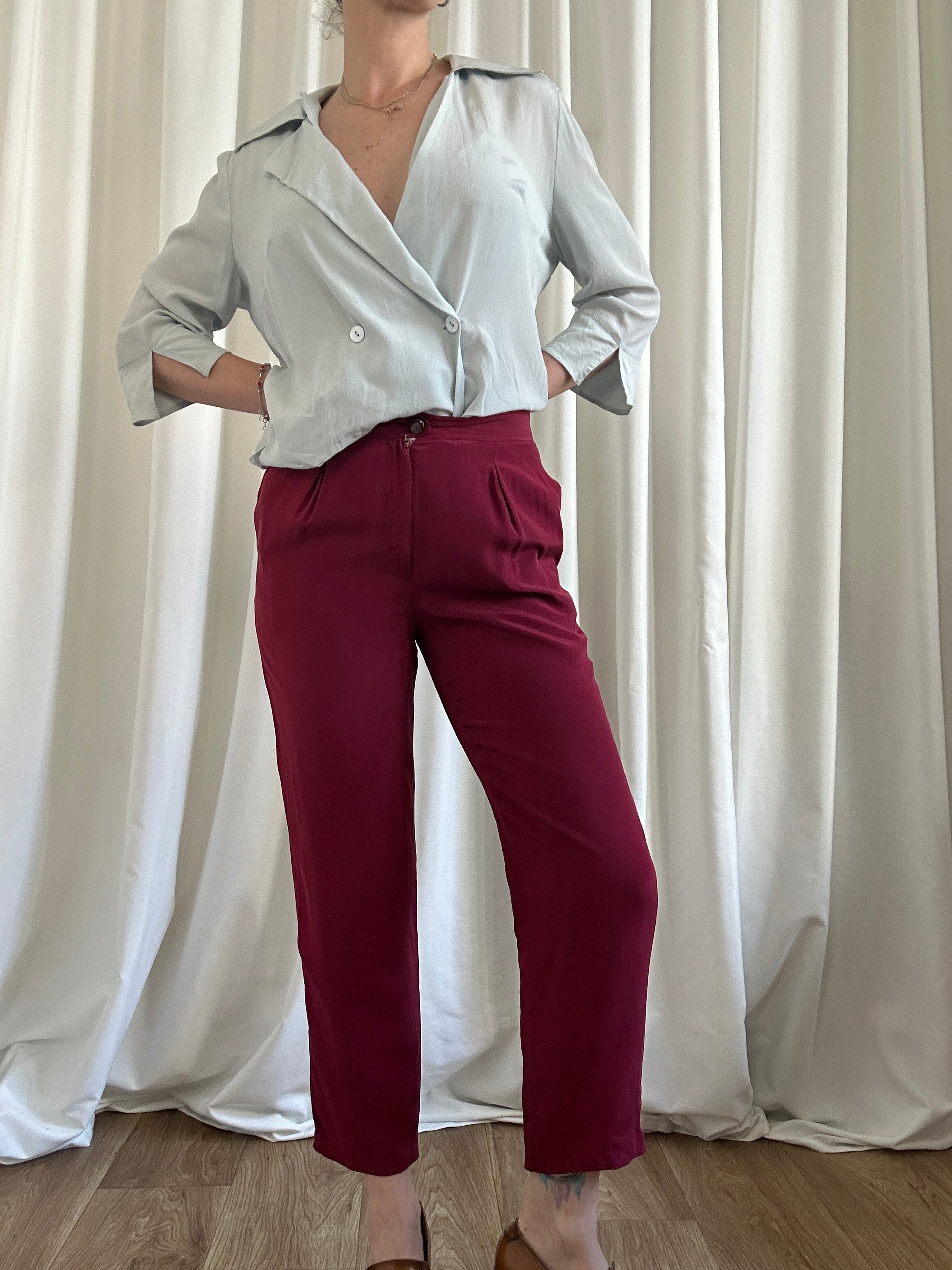 Seta red pants