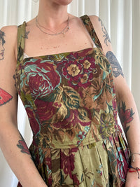 Green flower dress