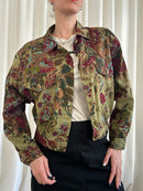 Green flower jacket