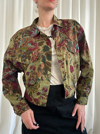 Green flower jacket
