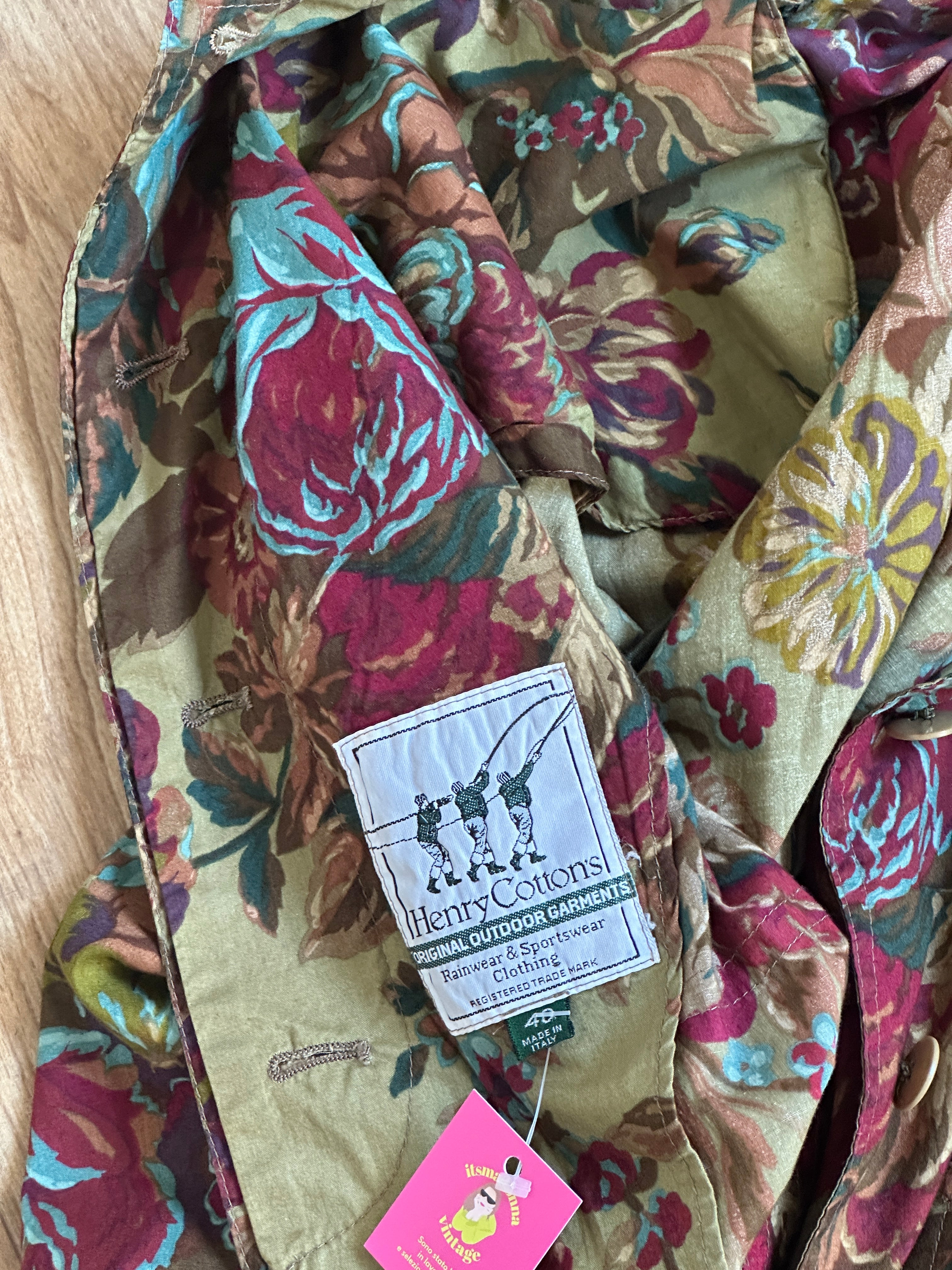 Green flower jacket