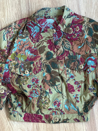 Green flower jacket