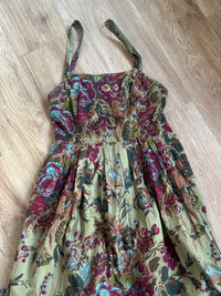 Green flower dress