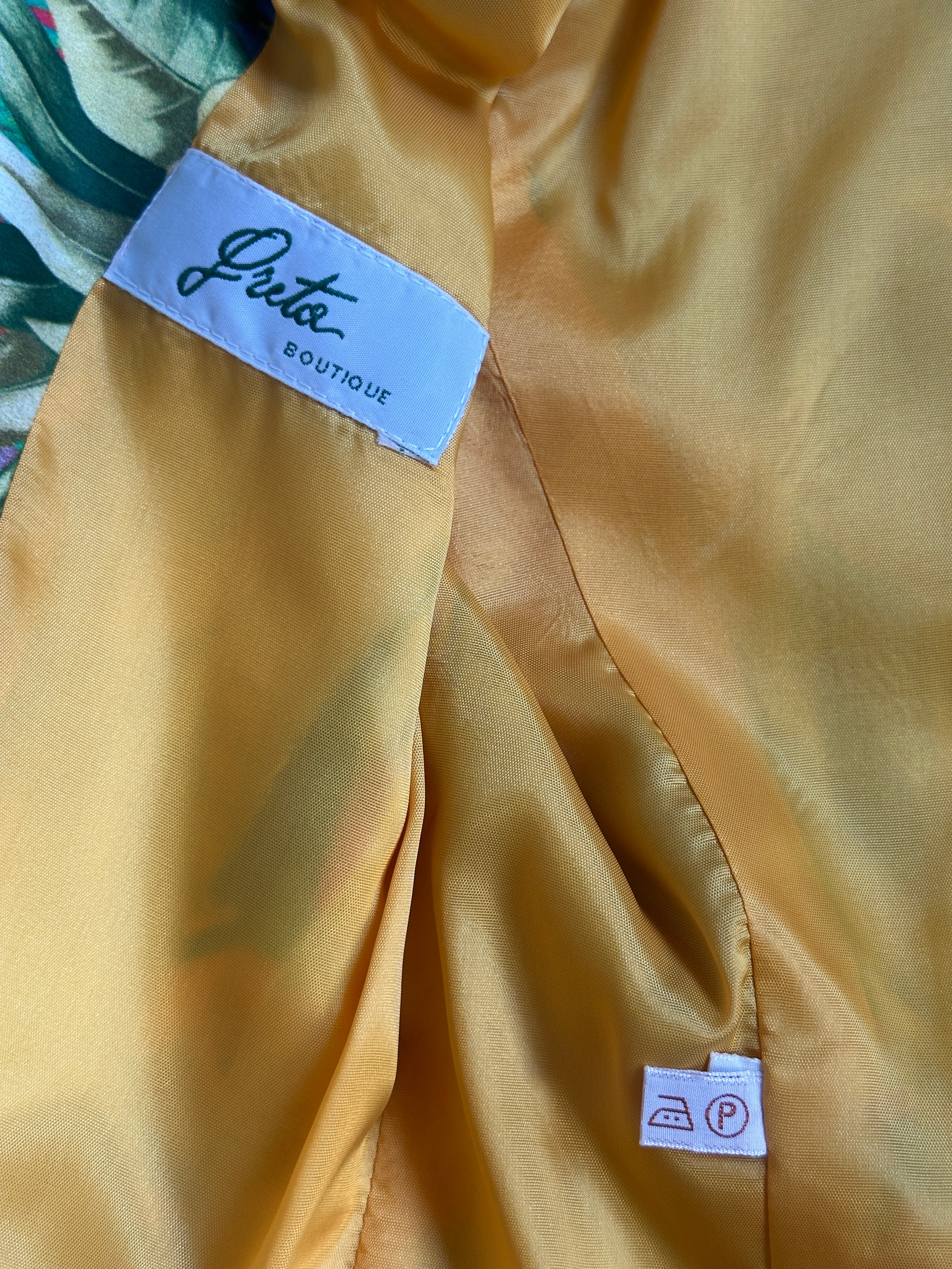 Superflower silk blazer