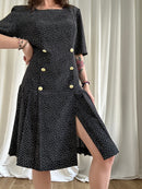 Messy pois dress