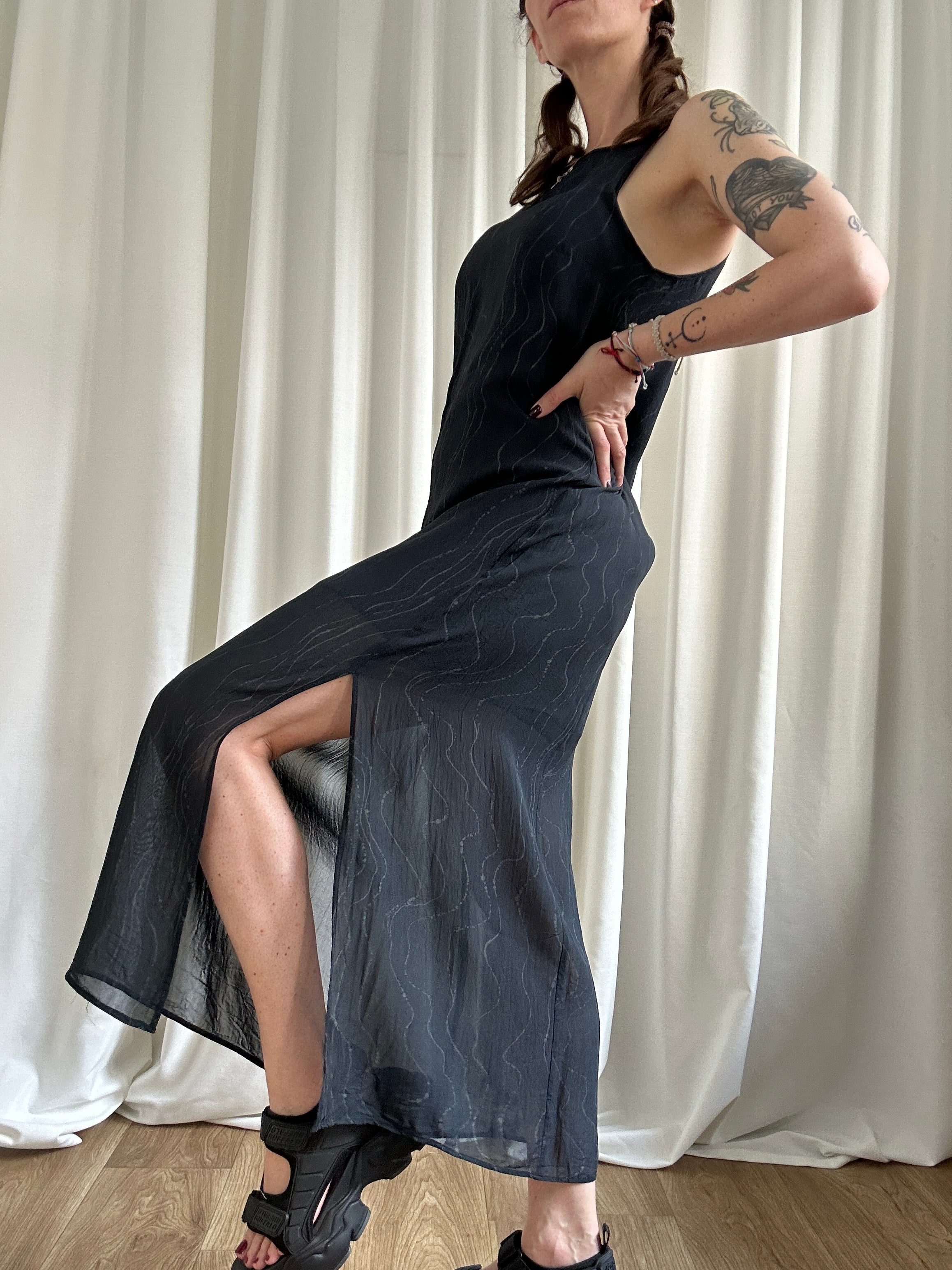 Evergreen black dress