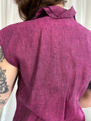 Ciclamino lino shirt