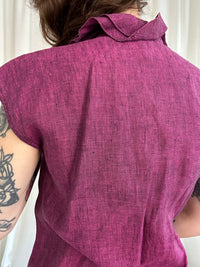 Ciclamino lino shirt