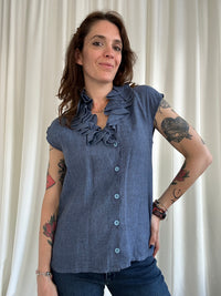 Azzurrino lino shirt