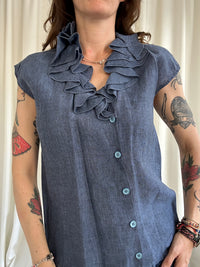 Azzurrino lino shirt