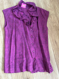 Ciclamino lino shirt
