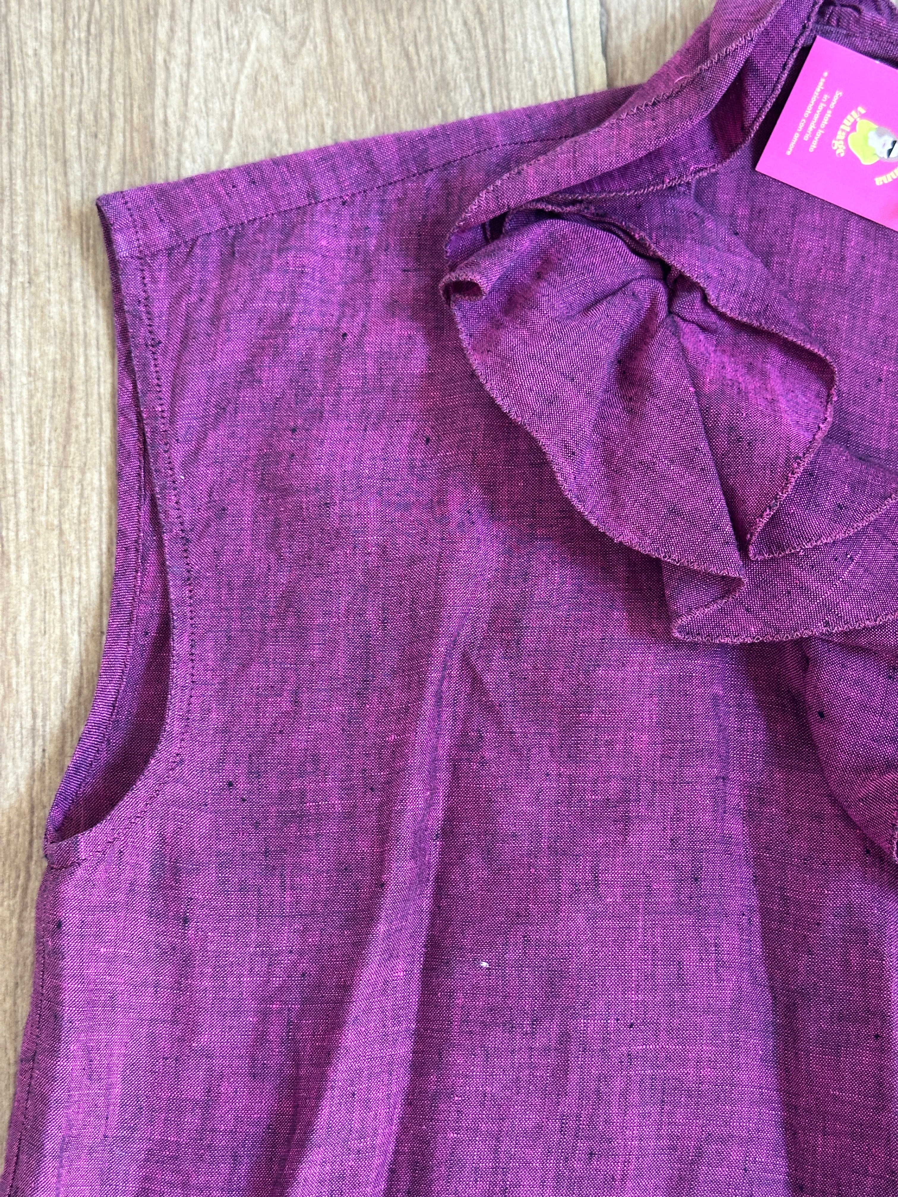Ciclamino lino shirt