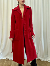 Rosso alpaca coat