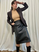 Basic leather skirt