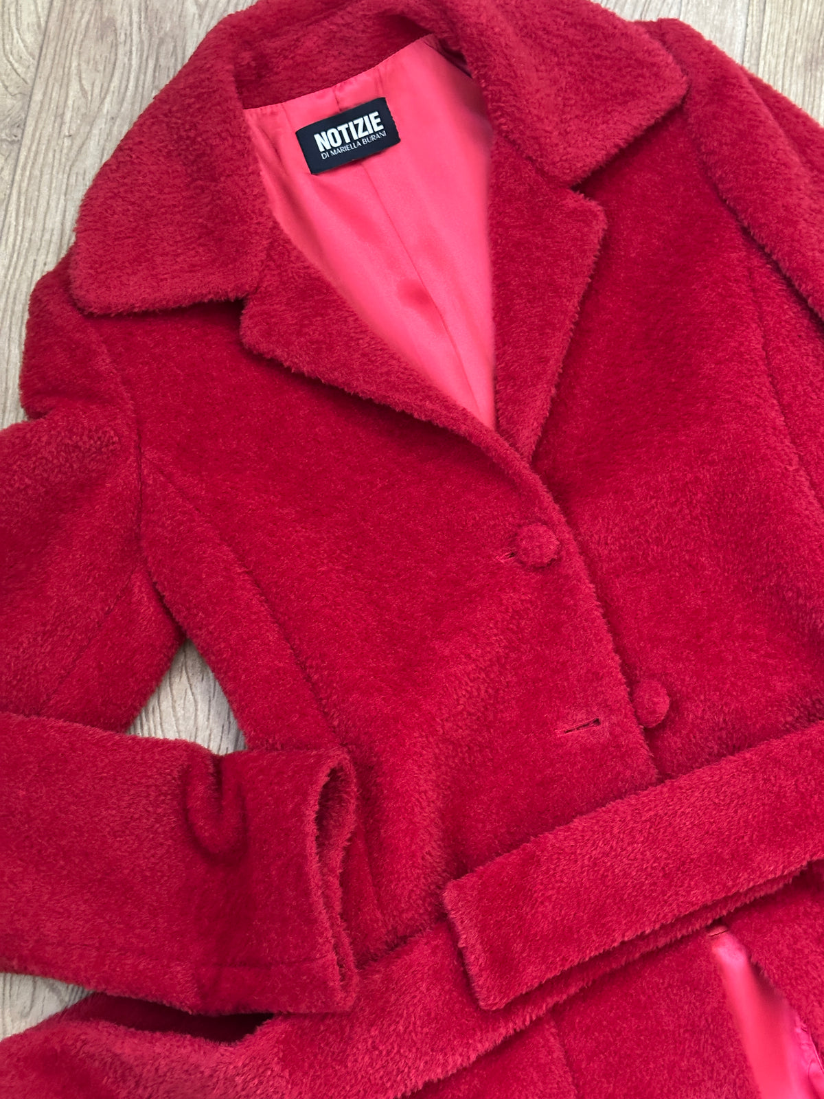 Rosso alpaca coat