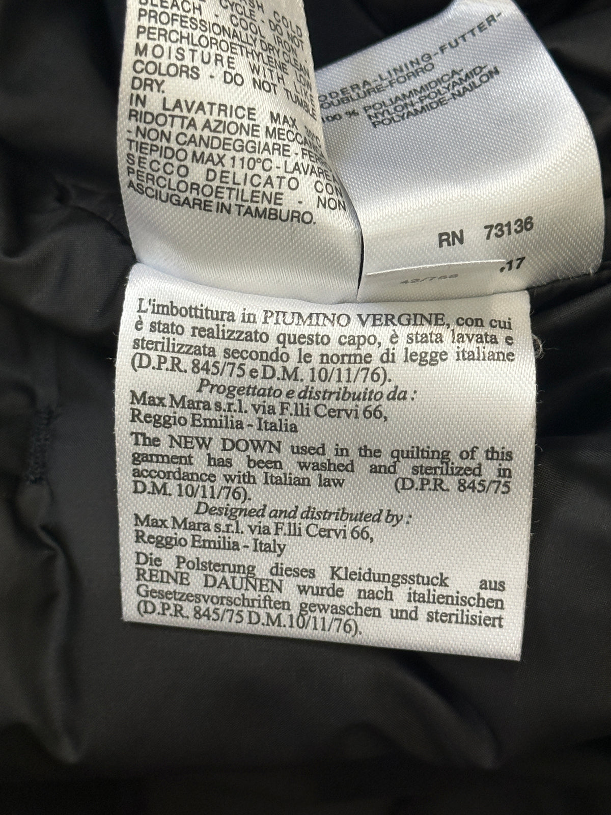Virgin MaxMara piumino