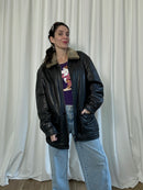 Trapper leather jacket
