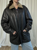 Trapper leather jacket