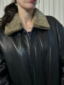 Trapper leather jacket