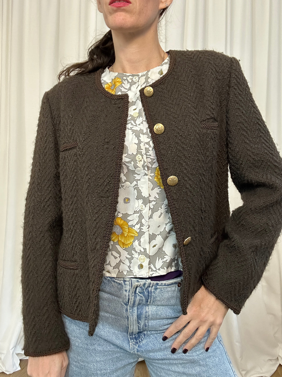 Bouclé ciocco blazer